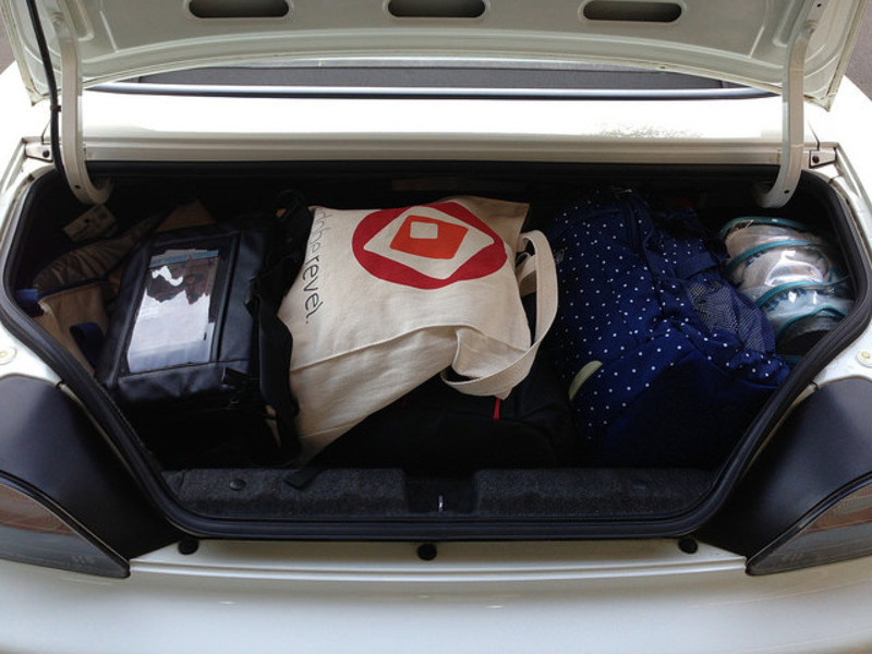 限られた積載スペースを有効活用して楽しくキャンプ - のまのしわざ